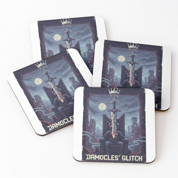 Item preview, The Wide Window Damocles Glitch Pixel Sticker designed and sold by Nubitra.