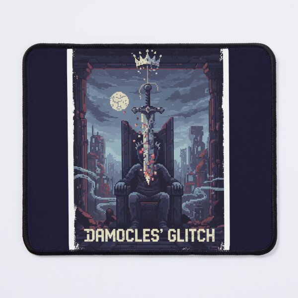 Item preview, The Wide Window Damocles Glitch Pixel Sticker designed and sold by Nubitra.