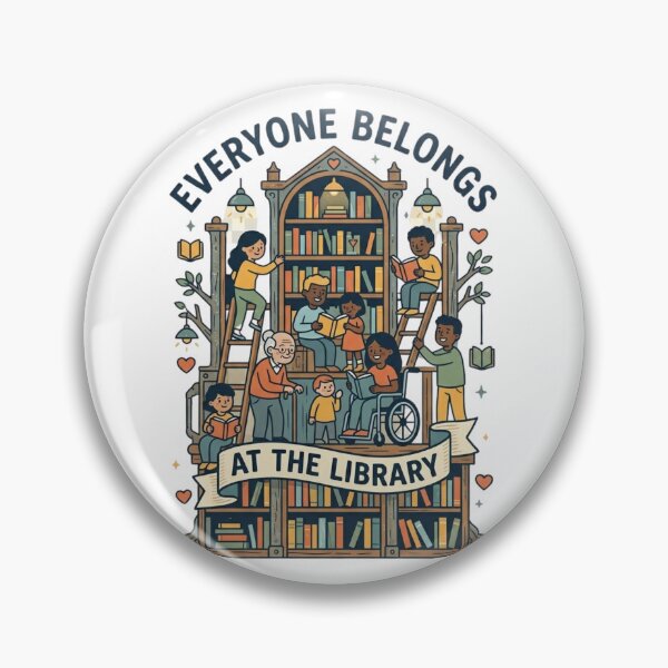 Item preview, Library Tree of Knowledge - Everyone Belongs Inclusive Bookshelf Art designed and sold by Wear Sculpt.