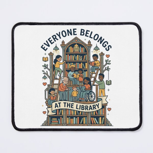 Item preview, Library Tree of Knowledge - Everyone Belongs Inclusive Bookshelf Art designed and sold by Wear Sculpt.
