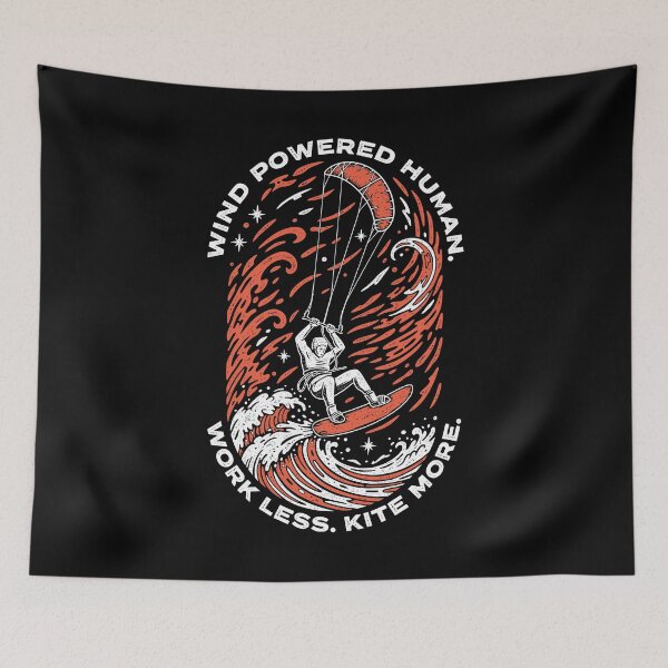 Item preview, Kiteboarding Kitesurfing Wind Powered Human Work Less Kite designed and sold by GrandeDuc.