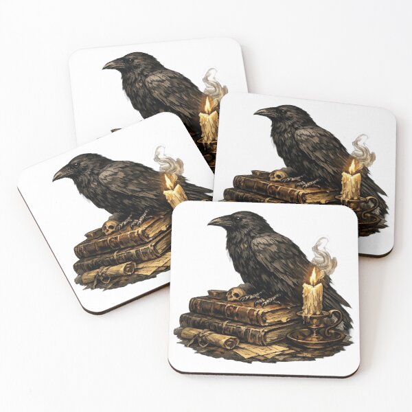 Item preview, Dark Academia Raven On Books Sticker designed and sold by Barkybond.