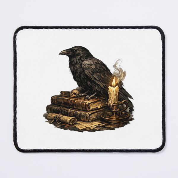 Item preview, Dark Academia Raven On Books Sticker designed and sold by Barkybond.