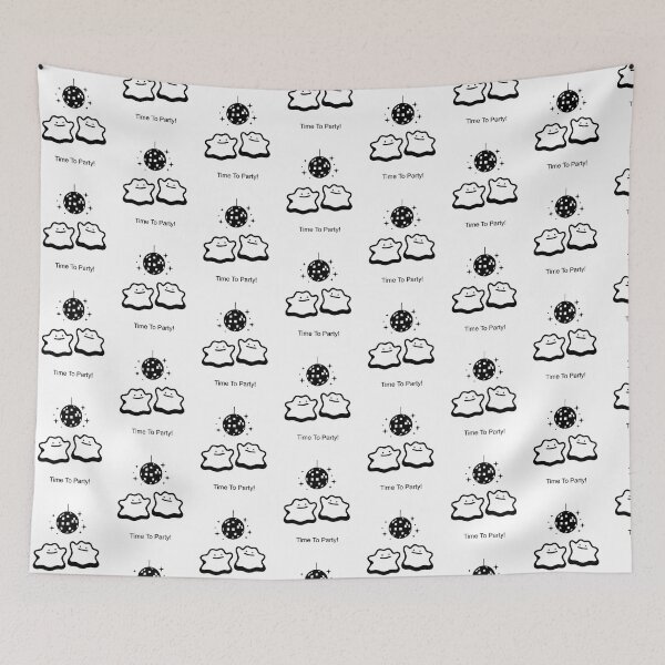 Item preview, Disco Ditto Time To Party Black and White designed and sold by kyravreeland.