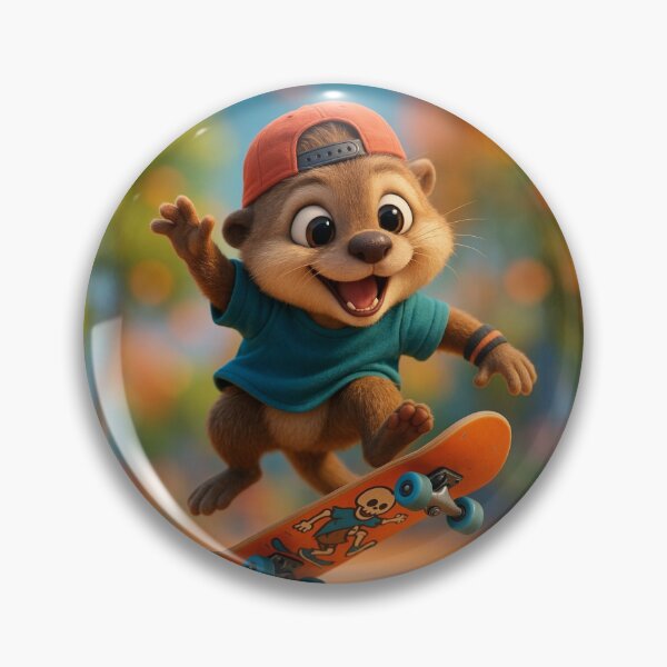 Item preview, Skater River Otter designed and sold by Sillytoe.