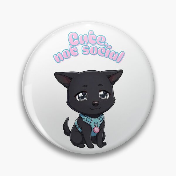 Item preview, 'Cute, Not Social' Luna Introvert Chibi designed and sold by hakuluna318.