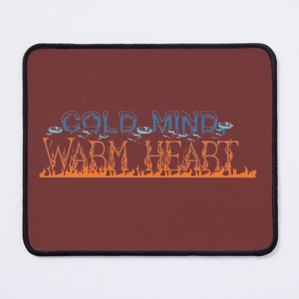 Item preview, Cold Mind Warm Heart: Fire and Ice Aesthetic Typography designed and sold by Miheerala.