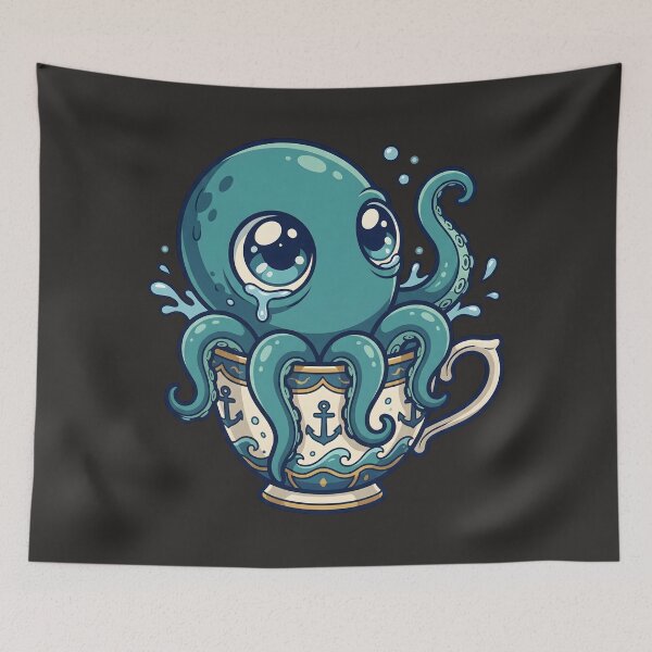 Item preview, The Teacup Kraken: A Nautical Sip designed and sold by AwesomeBeyondLimits.