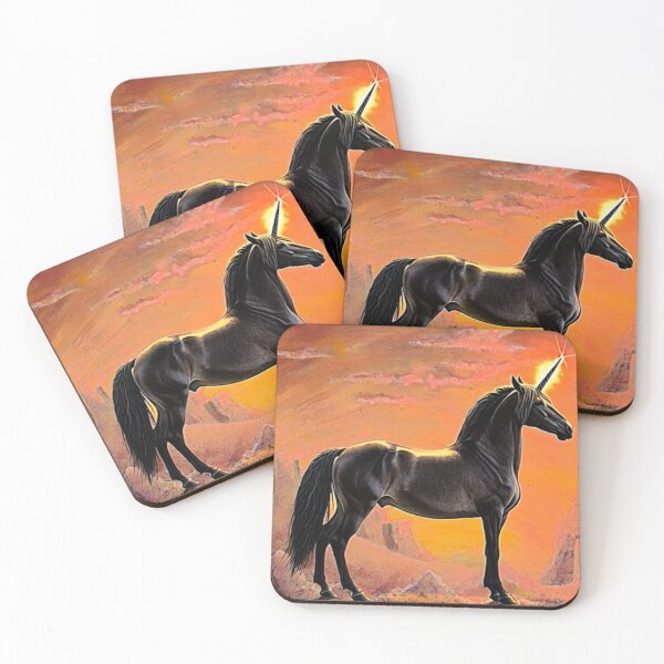 Item preview, Black Unicorn at sunset  designed and sold by Saltypro.