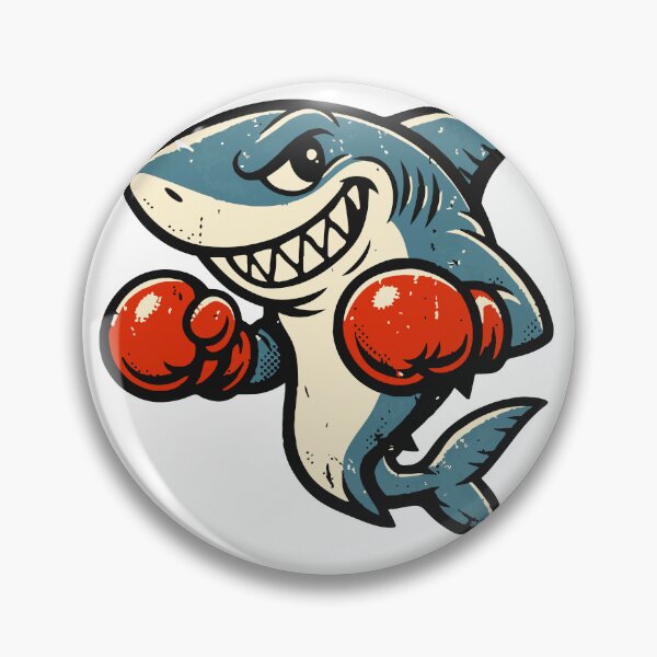 Item preview, A playful shark mascot inspired by vintage sports and brand characters. The retro shading and bold design make it perfect for classic t-shirt graphics. designed and sold by Dejbar.