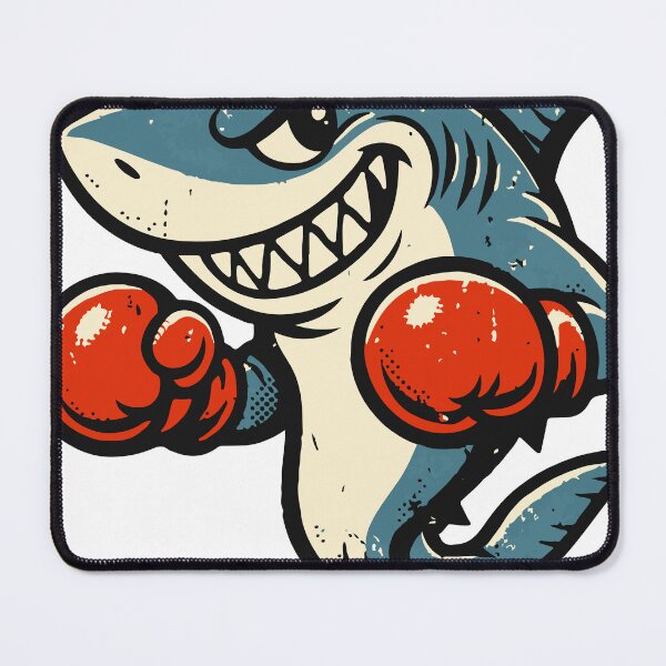 Item preview, A playful shark mascot inspired by vintage sports and brand characters. The retro shading and bold design make it perfect for classic t-shirt graphics. designed and sold by Dejbar.
