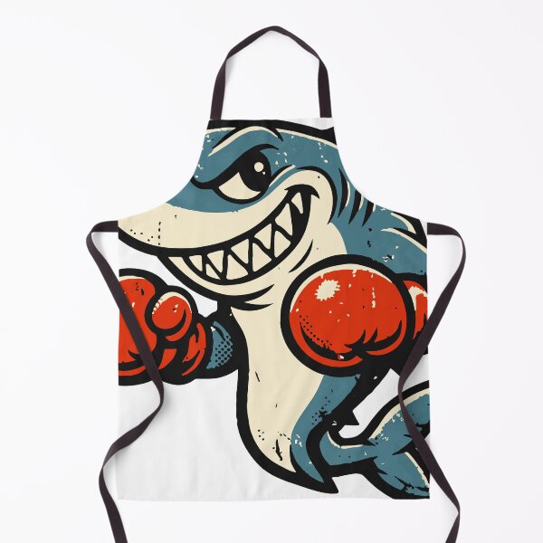 Item preview, A playful shark mascot inspired by vintage sports and brand characters. The retro shading and bold design make it perfect for classic t-shirt graphics. designed and sold by Dejbar.