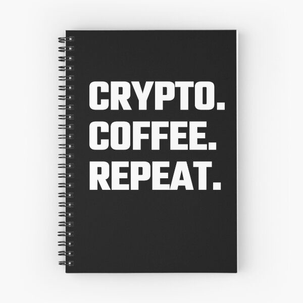 Item preview, Crypto.  Coffee.  Repeat.  - White Text designed and sold by Fight The Shirts.
