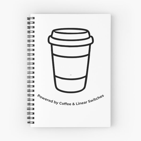 Item preview, Powered by Coffee and Linear Switches designed and sold by ThockStation.