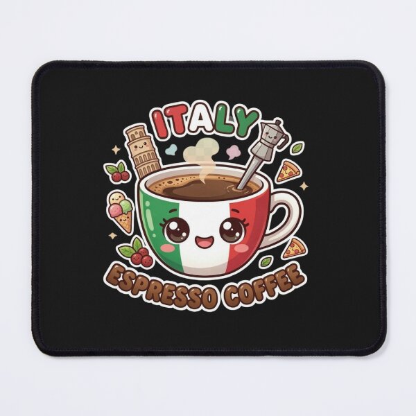 Item preview, Kawaii Italy Espresso Coffee: Cute Moka & Gelato Aesthetic designed and sold by Jaroslaw-S.