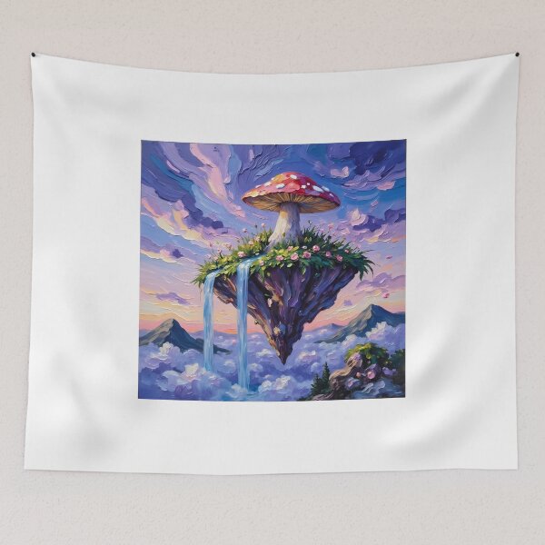 Item preview, Surreal Floating Island Wall Art – Dream Fantasy Sky Landscape Poster – Dreamcore Decor designed and sold by Vajid Designs .