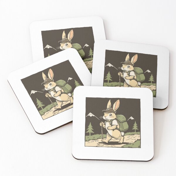 Item preview, Hiking Rabbit – Adventure Bunny in the Wild designed and sold by SOUFIANE1991.