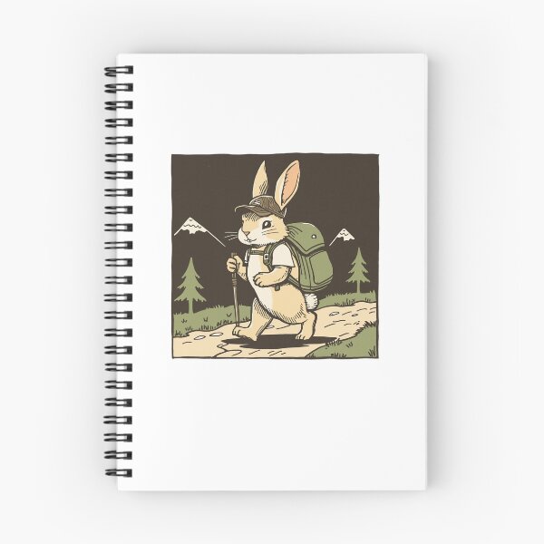 Item preview, Hiking Rabbit – Adventure Bunny in the Wild designed and sold by SOUFIANE1991.