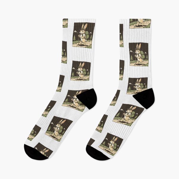 Item preview, Hiking Rabbit – Adventure Bunny in the Wild designed and sold by SOUFIANE1991.