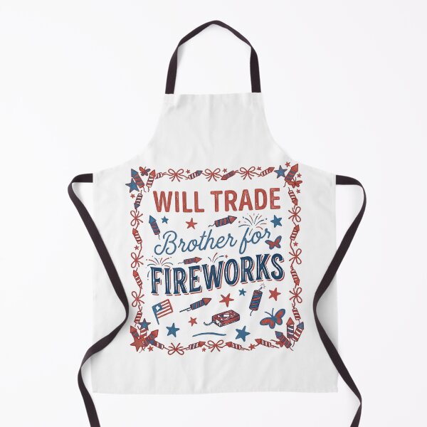 Item preview, Will Trade Brother for Firecrackers Funny 4th of July Patriotic designed and sold by THREE LITTLE BEANS.