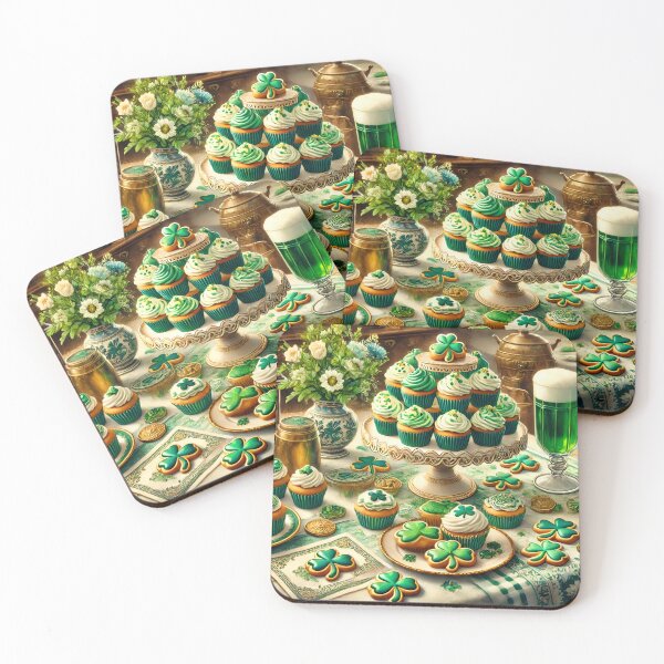 Item preview, Saint Patricks Day Shamrock Dessert Table designed and sold by NancyzKreations.