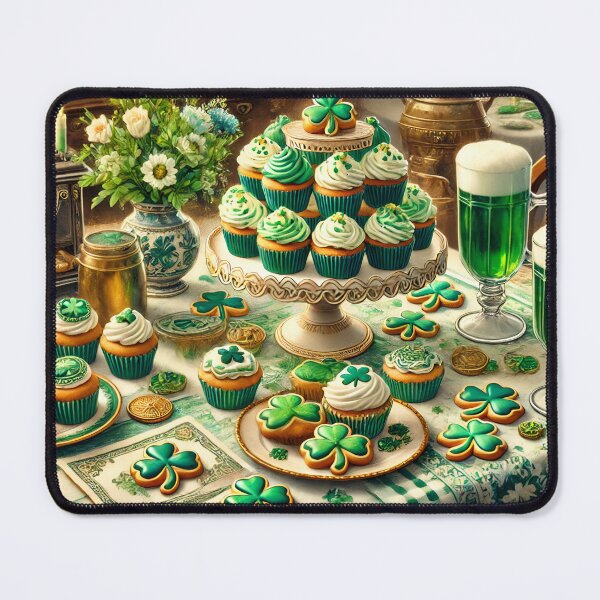 Item preview, Saint Patricks Day Shamrock Dessert Table designed and sold by NancyzKreations.