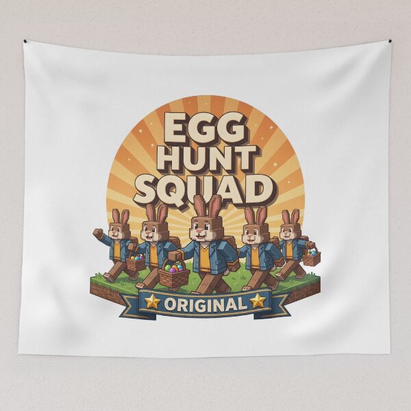 Item preview, Egg Hunt Squad Shirt – Retro Easter Bunny Team Design designed and sold by relso.