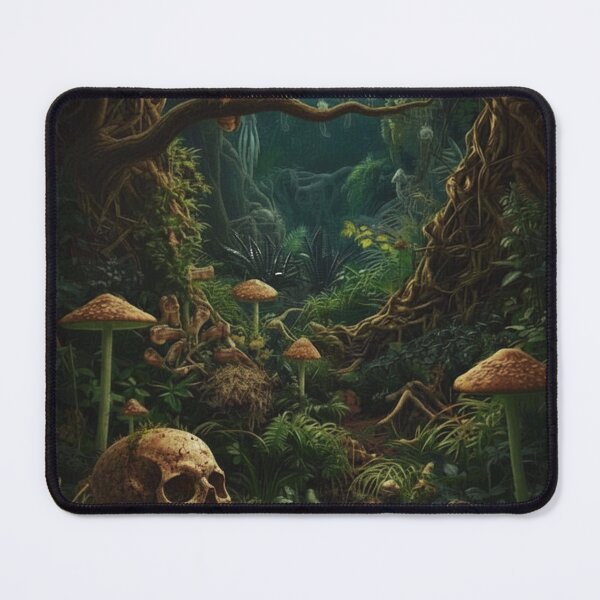 Item preview, Dark Cottagecore Skull Garden – Gothic Floral Skull, Witchy Poison Garden Aesthetic designed and sold by SKULLARTISTRY.