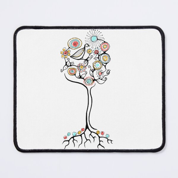 Item preview, Whimsical birdie on a branch designed and sold by Kelly Kizer Art.