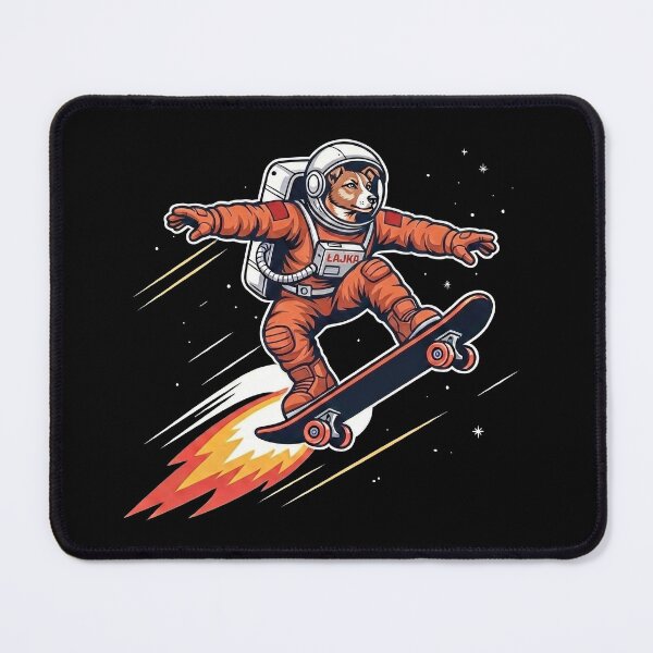 Item preview, Dog in Space LAIKA – Space Dog Astronaut Skateboard Galaxy Design designed and sold by D-Oles-Mercher.