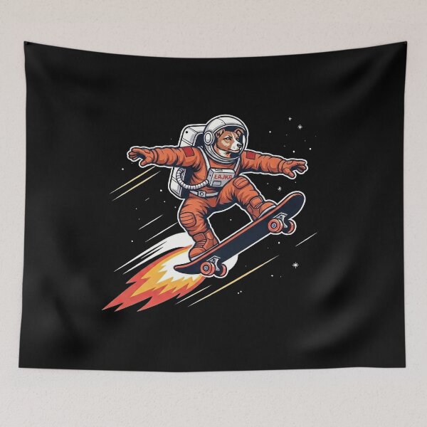 Item preview, Dog in Space LAIKA – Space Dog Astronaut Skateboard Galaxy Design designed and sold by D-Oles-Mercher.