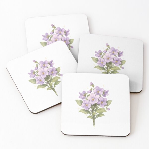 Item preview, Violet Blossom Celestial Botanical Sticker designed and sold by jgvisualarts.