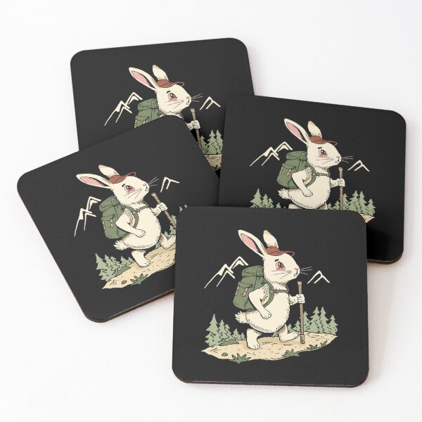 Item preview, Hiking Rabbit – Adventure Bunny in the Wild designed and sold by SOUFIANE1991.