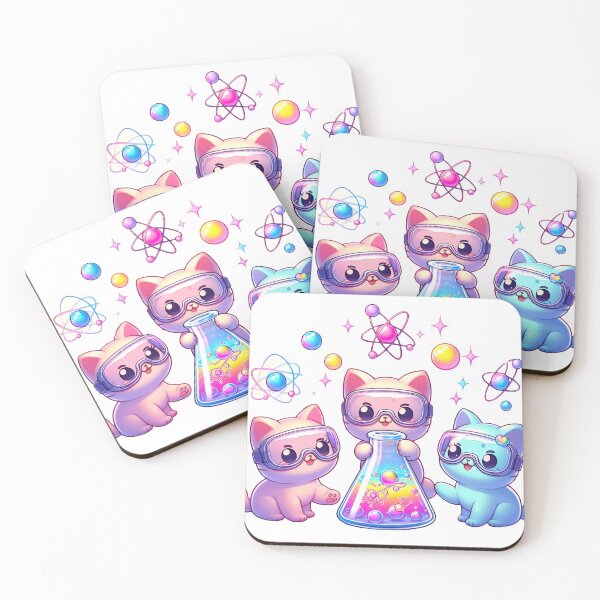 Item preview, Kawaii Chemistry Cats - Cute Science Lab Kittens designed and sold by MouradStudio.
