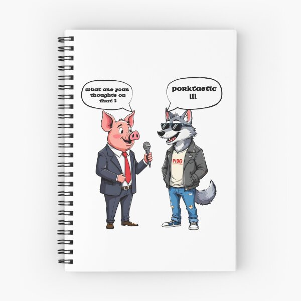 Item preview, Pig and Wolf  designed and sold by AnimalLovelies.