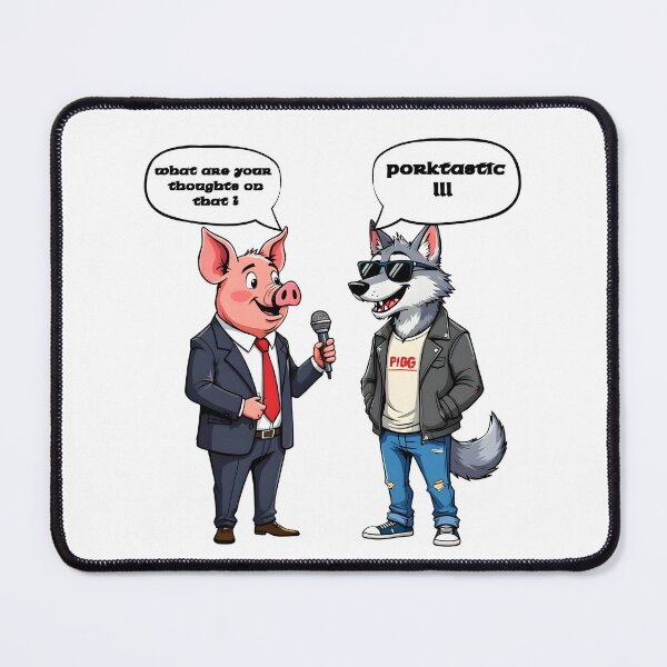 Item preview, Pig and Wolf  designed and sold by AnimalLovelies.