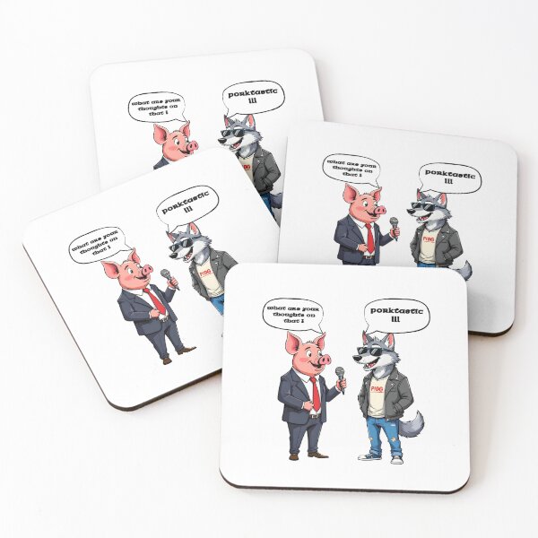 Item preview, Pig and Wolf  designed and sold by AnimalLovelies.