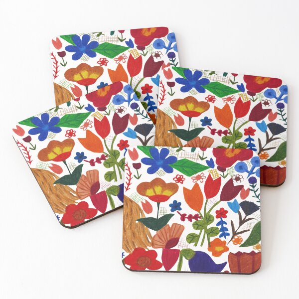 Item preview, Garden of Abstract Flowers designed and sold by SueGhoshArt.
