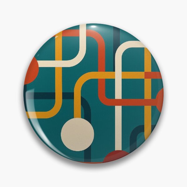 Item preview, Retro Geometric Pattern with Vibrant Colors   designed and sold by Artozat.