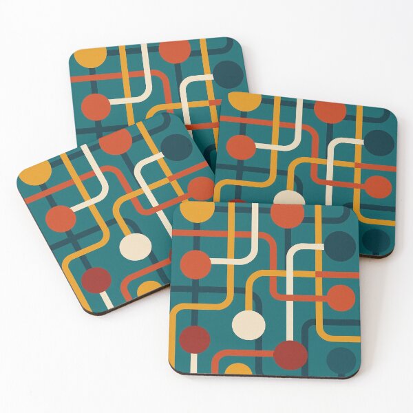 Item preview, Retro Geometric Pattern with Vibrant Colors   designed and sold by Artozat.