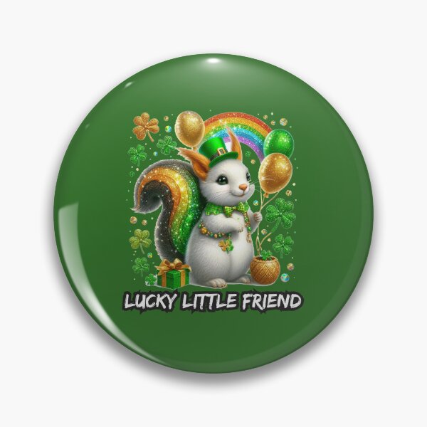 Item preview, Lucky Glitter Squirrel with Rainbow  designed and sold by All About DigiCraft by Fedelina.