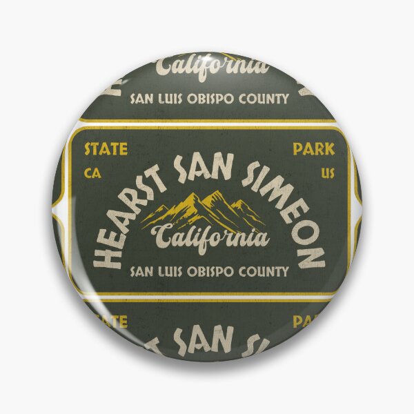 Item preview, Hearst San Simeon State Park, San Luis Obispo County, California, badge design designed and sold by Wanderful-roads.