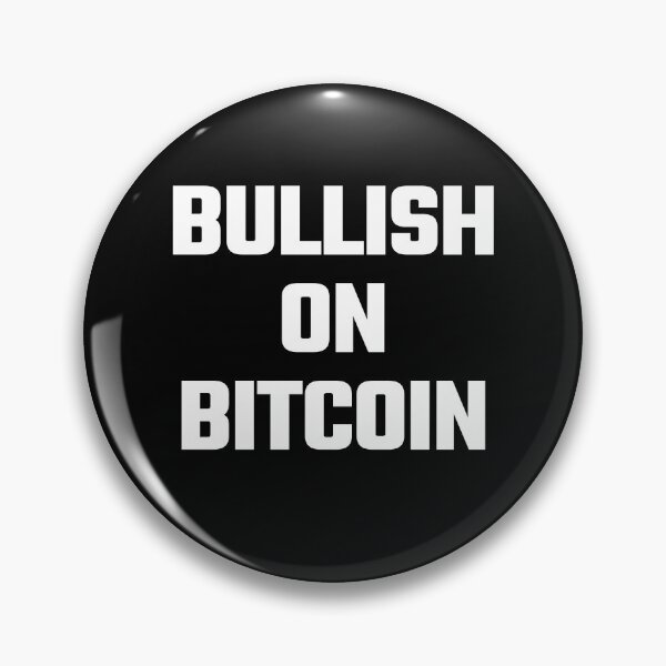 Item preview, Bullish on Bitcoin - White Text designed and sold by Fight The Shirts.