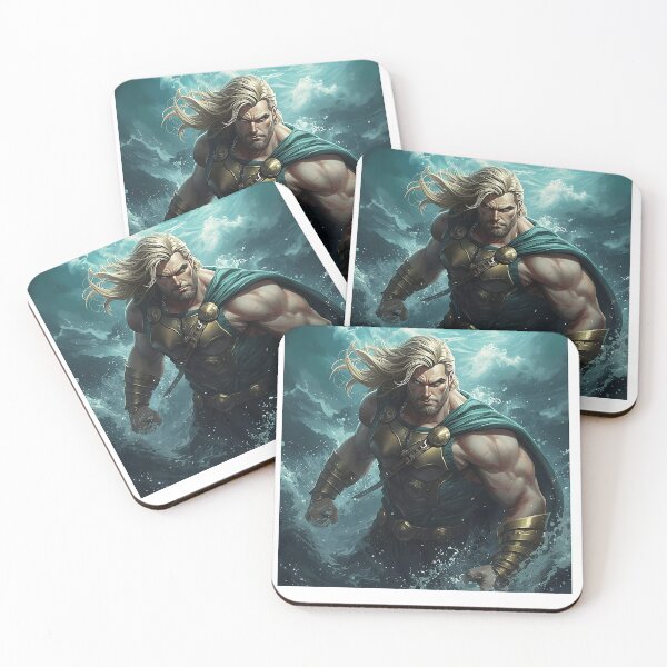 Item preview, Mighty Norse God of Thunder Amidst Raging Ocean Wave designed and sold by Creatby7030.