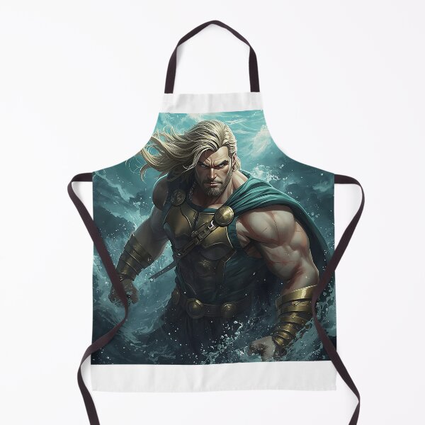 Item preview, Mighty Norse God of Thunder Amidst Raging Ocean Wave designed and sold by Creatby7030.