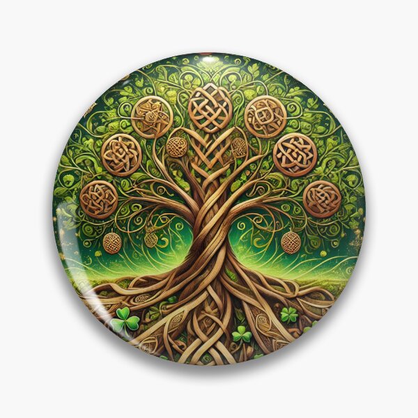 Item preview, Celtic Tree of Life Shamrock Art designed and sold by NancyzKreations.