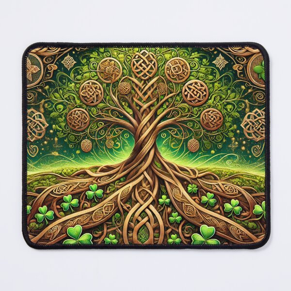 Item preview, Celtic Tree of Life Shamrock Art designed and sold by NancyzKreations.