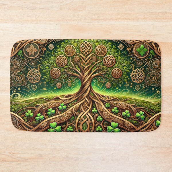 Item preview, Celtic Tree of Life Shamrock Art designed and sold by NancyzKreations.