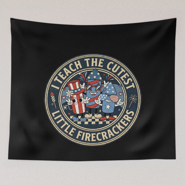 Item preview, I Teach The Cutest Little Firecrackers Teacher 4th Of July designed and sold by THREE LITTLE BEANS.