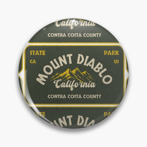 Item preview, Mount Diablo State Park, Contra Costa County, California, badge design designed and sold by Wanderful-roads.